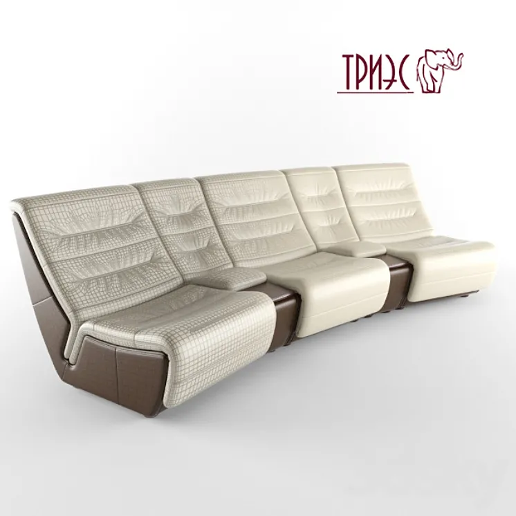 Bay bed for home theater Diana (Factory TRIES) 3DS Max