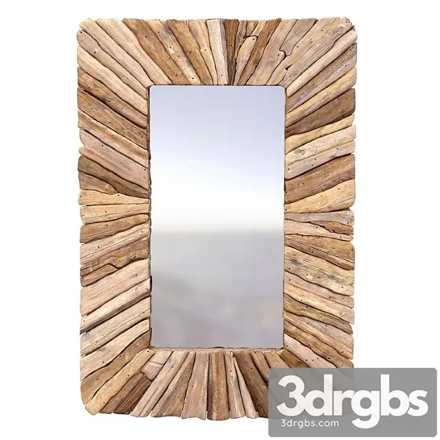 Bazar Bizar Driftwood Framed Mirror Wooden Natural M 3dsmax Download