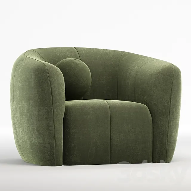 B&B Italia Armchair 3DS Max Model