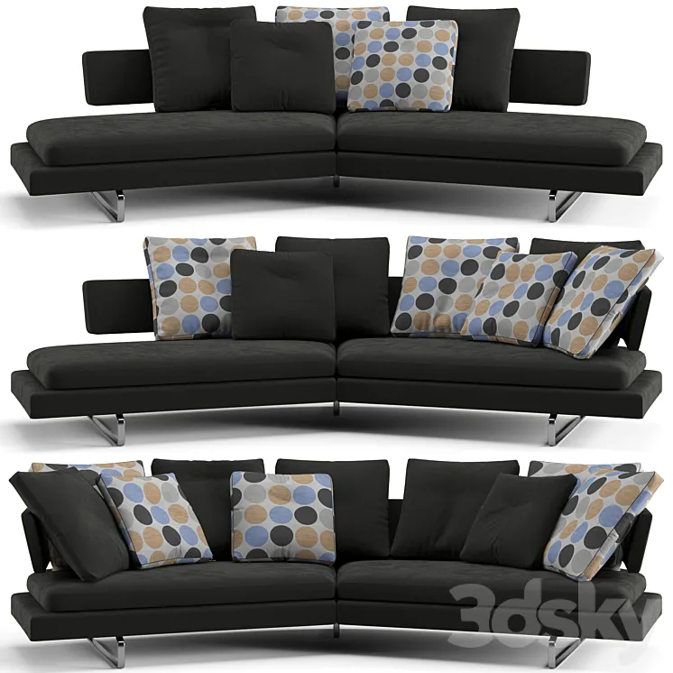 B&B Italia Arne sofa 320 cm 3DS Max Model