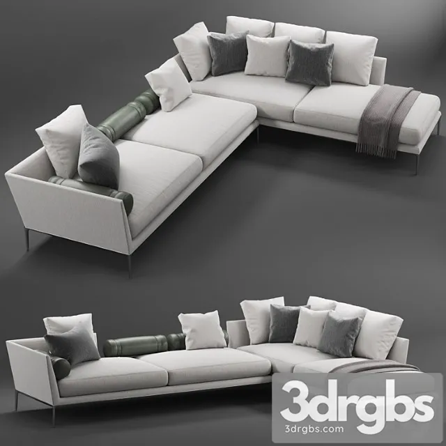 B&b italia atoll sofa system 2 3dsmax Download