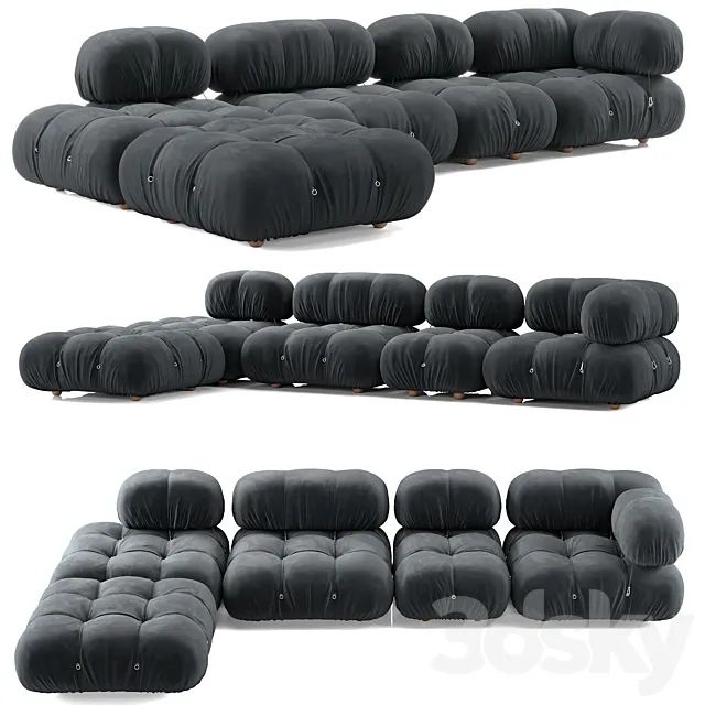 B&B Italia Camaleonda Sofa Composition 1 3DS Max Model