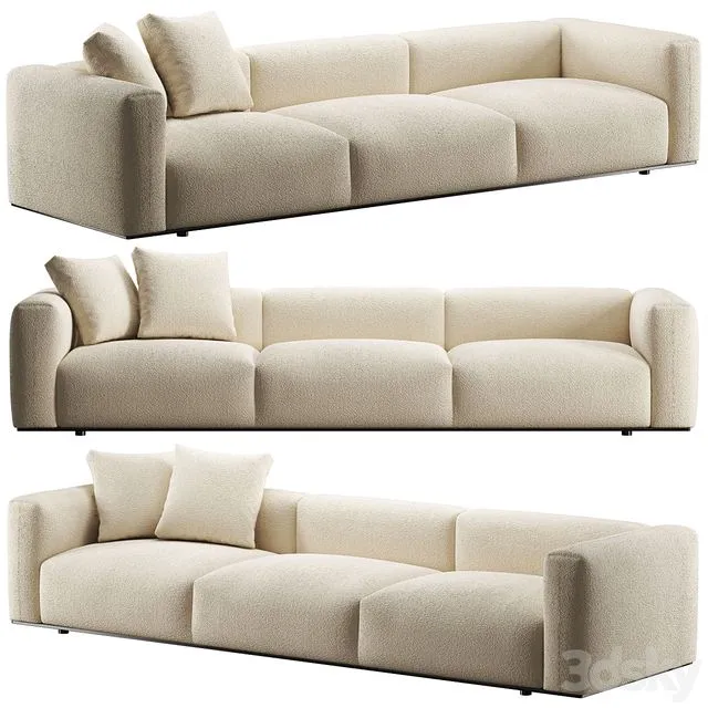B&B Italia Dambodue 3 seater sofa 3dsMax Model