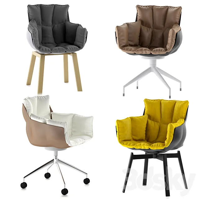 B&B Italia Husk Chairs 3ds Max