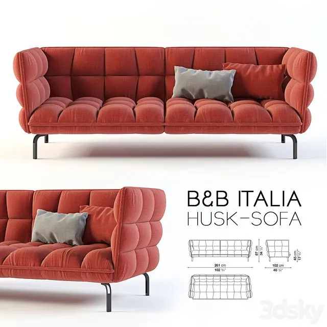 B&B ITALIA HUSK SOFA 3dsMax Model