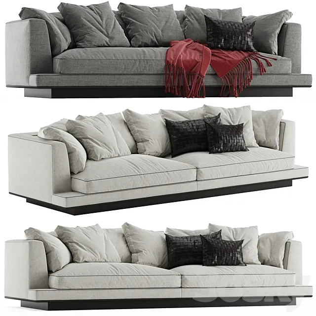 B&B italia Maxalto Aurae sofa 3DS Max Model