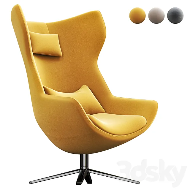 B&B Italia METROPOLITAN Armchair 3ds Max