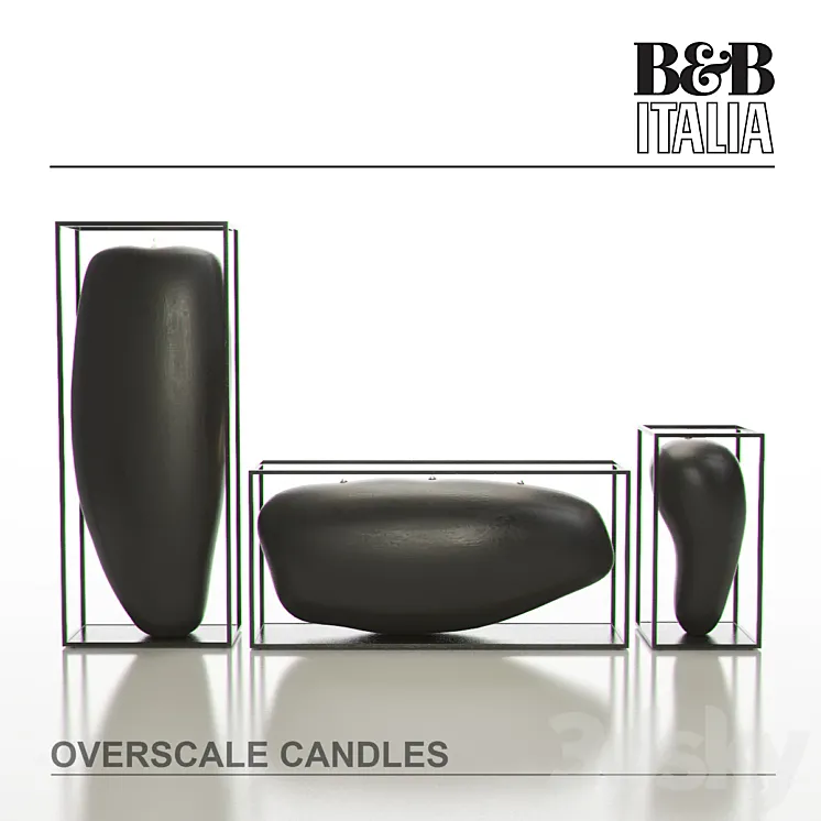 B&B ITALIA OVERSCALE Candles 3DS Max