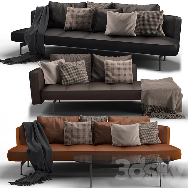 B&B Italia SAKé sofa_03 3ds Max