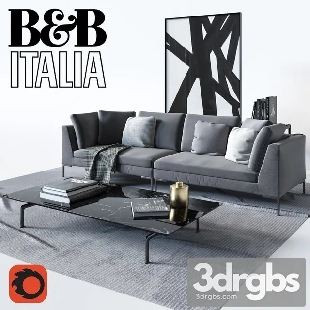 BB Italia Sofa Charles 3dsmax Download