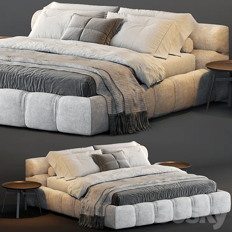 B&B Italia Tufty Bed 3DS Max Model