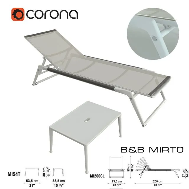 b&b MIRTO MI200CL recliner 3dsMax Model