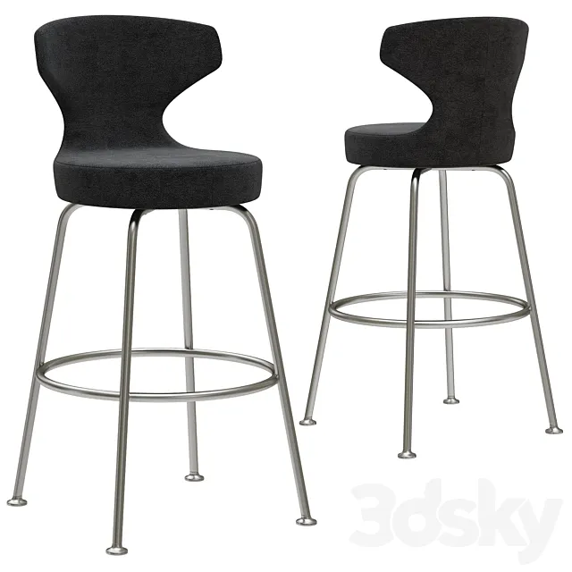 B&B Papilio bar stool 3ds Max