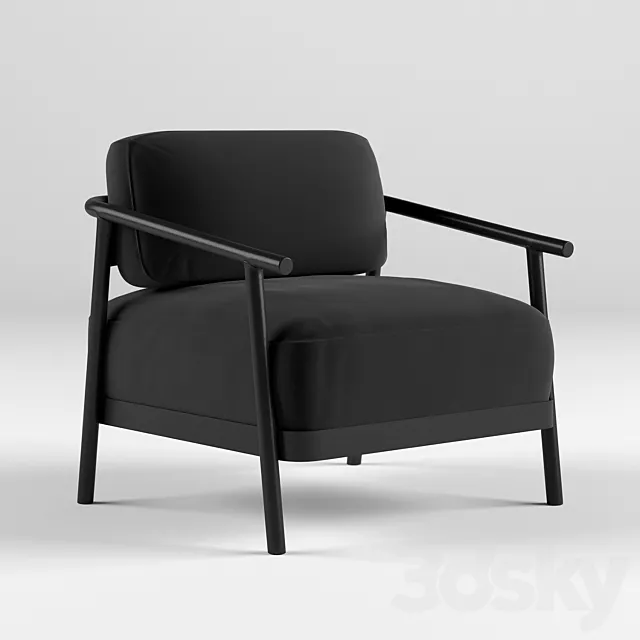 BB3 lounge chair 3ds Max