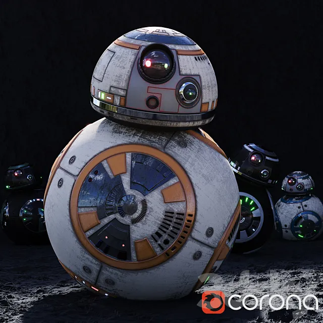 BB8_HighPoly (HD) _StarWarsDroid 3DS Max Model