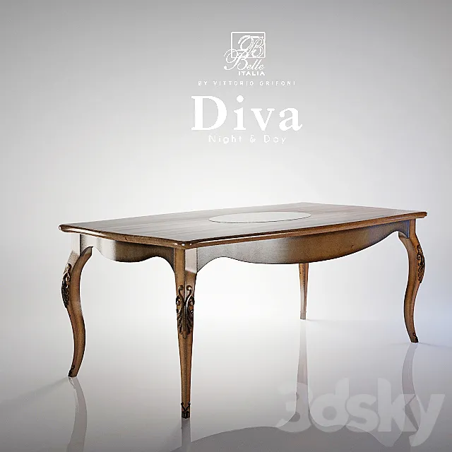 Bbelle Diva table 3DS Max Model