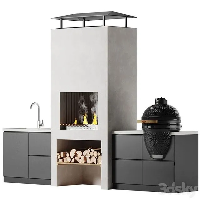 BBQ oven 3dsMax Model