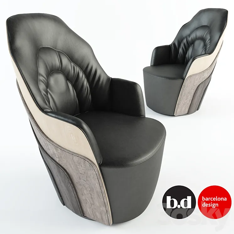 BD Barcelona Design – Couture Armchair 2016 3DS Max
