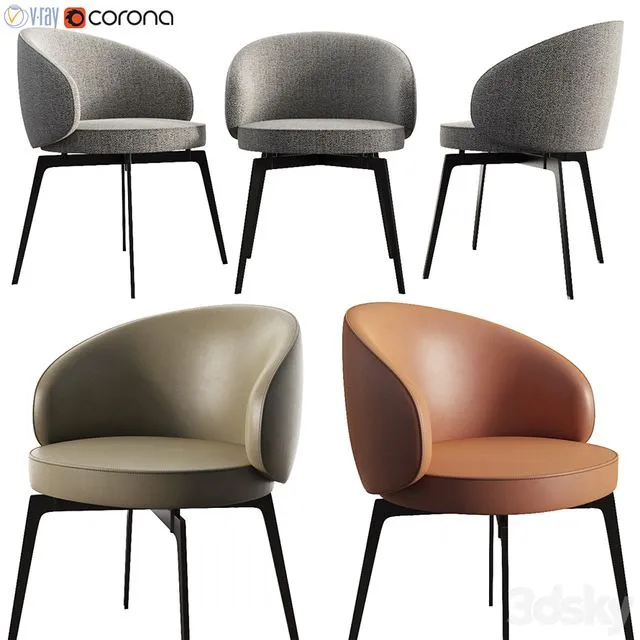 Bea Dinning Chair Lemamobili 3dsMax Model
