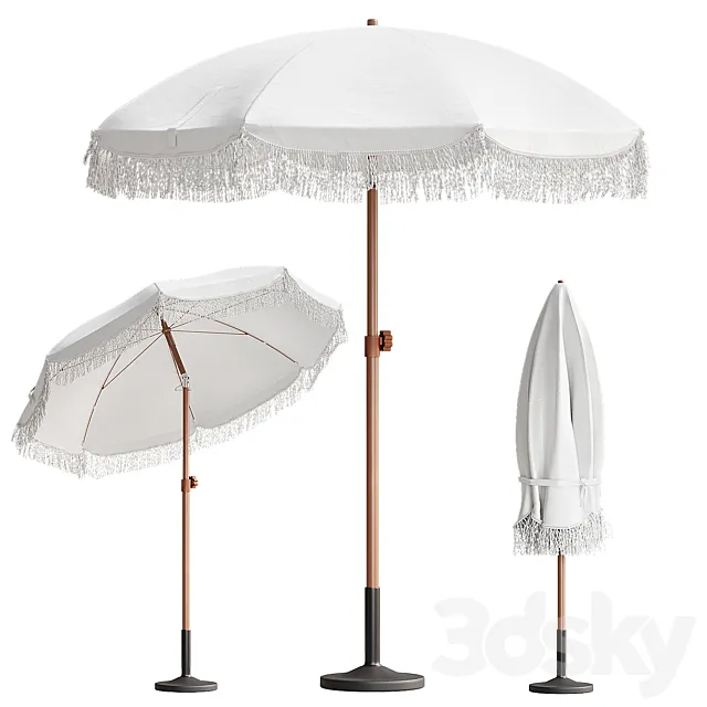 Beach patio umbrella outdoor 3dsMax Model