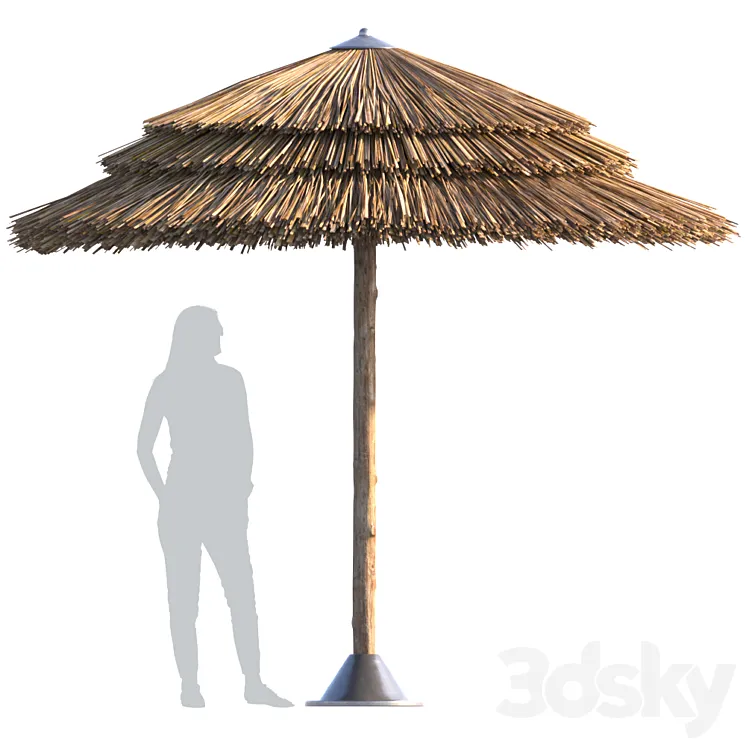 Beach umbrella 3DS Max