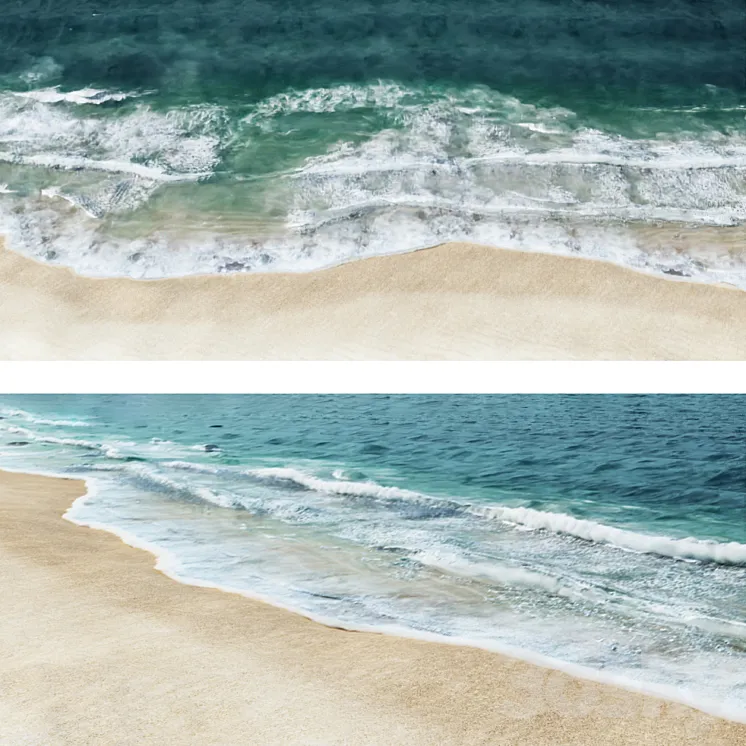 Beach waves 3DS Max