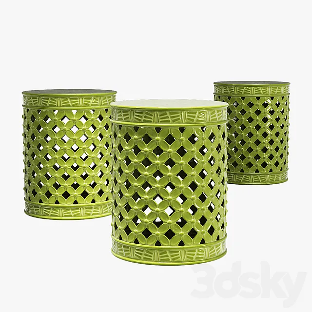 Beachcrest home gaynor leaves garden stool 3ds Max