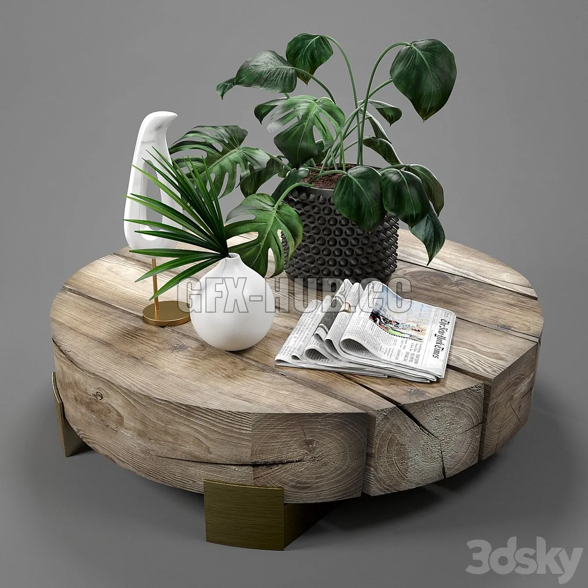 Beam coffee table limited edition by Van Rossum 3dsMax Model