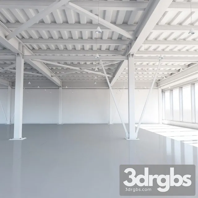 Beam System Metal Ceiling With Columns 3dsmax Download