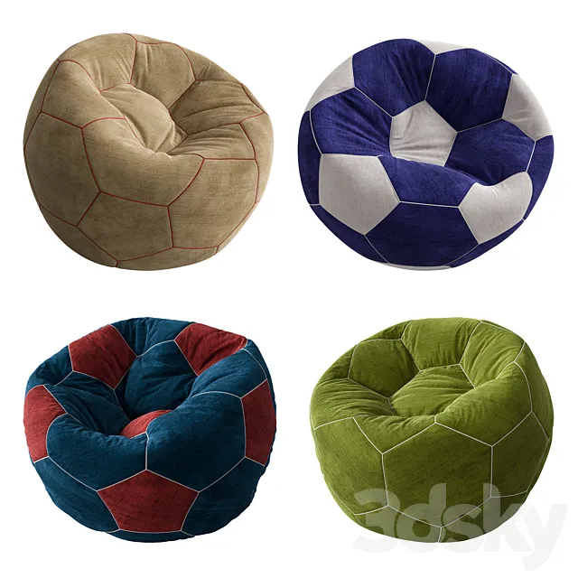 Bean Bag Ball Set 3DS Max Model