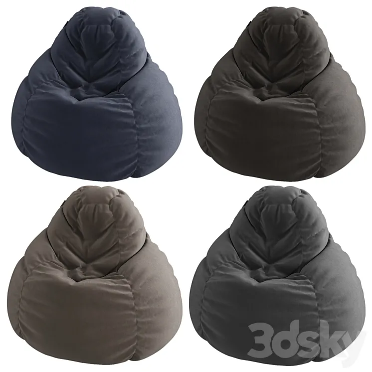 Bean bag chair 3DS Max