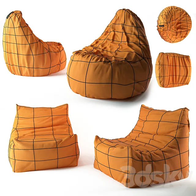 Bean Bag (chair-bag) 3ds Max