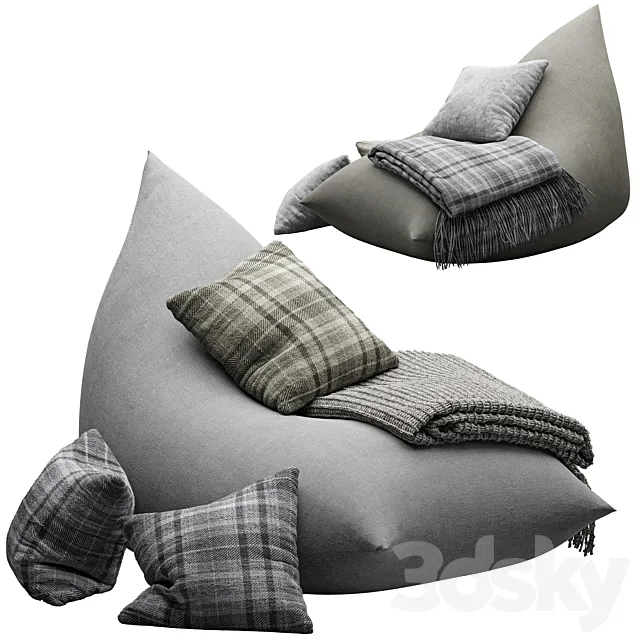 bean bag chair by etsy 3DS Max Model