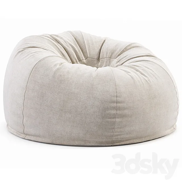 Bean Bag Chair By Westelm 3DS Max Model