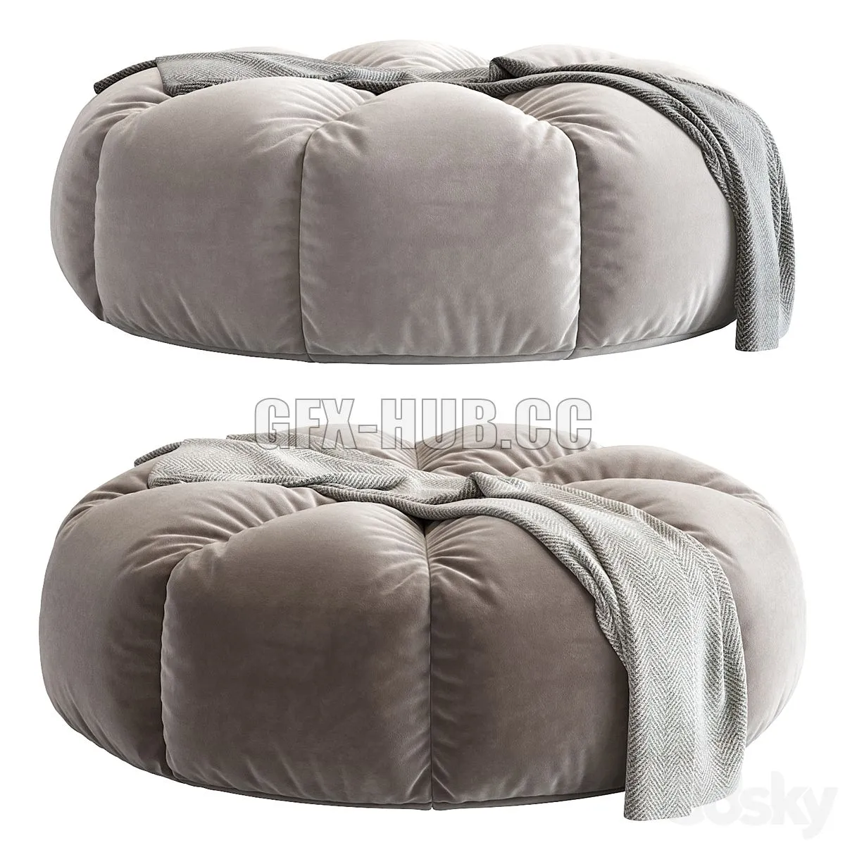 Bean Bag Chair N6 3dsMax Model