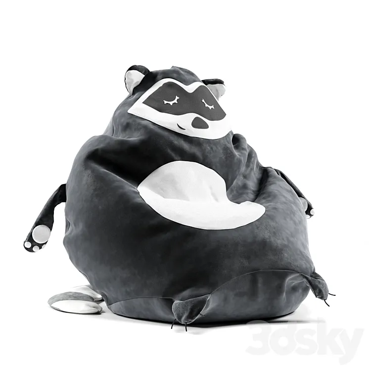 Bean bag DreamBag Raccoon 3DS Max