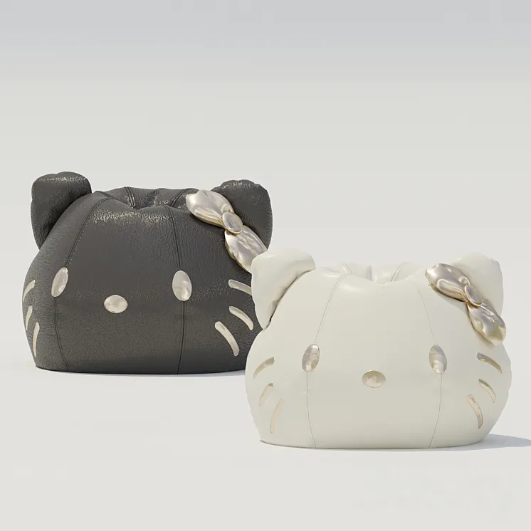 Beanbag hello kitty 3DS Max