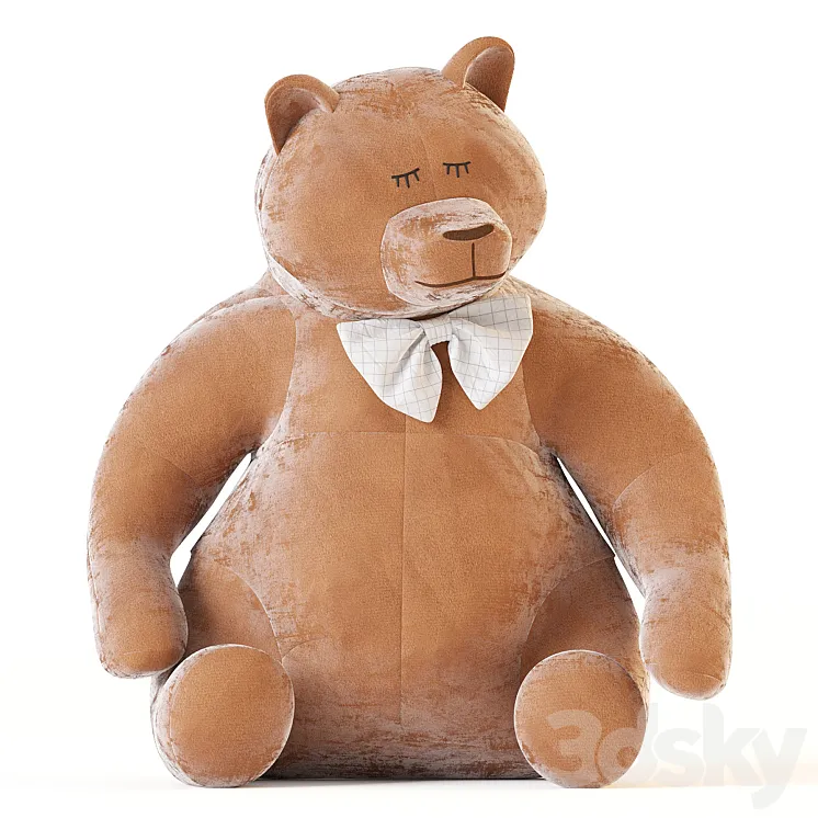 Bear soft toy 3DS Max Model