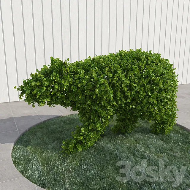 Bear – topiary 3DS Max Model