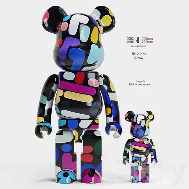 Bearbrick _ Yoon Hyup 3ds Max