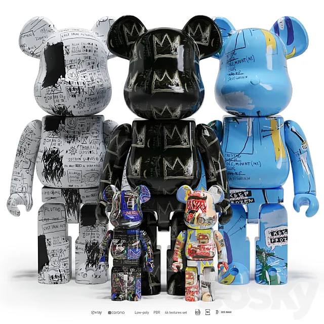 Bearbrick_Basquiat ART 2 3DSMax File