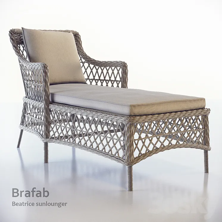 Beatrice sunlounger Brafab 3DS Max