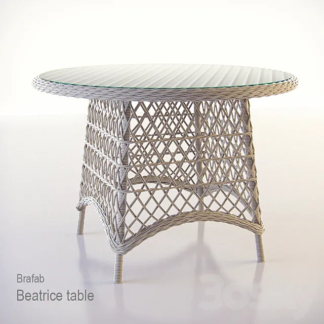 Beatrice table Brafab 3DS Max Model