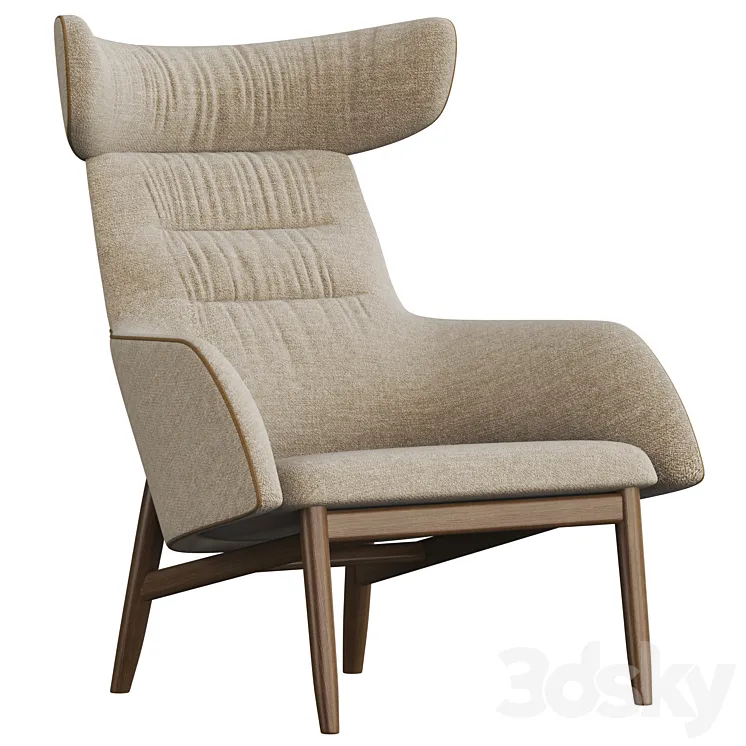 BEATRIX HIGH BACK EASY CHAIR 3DS Max Model