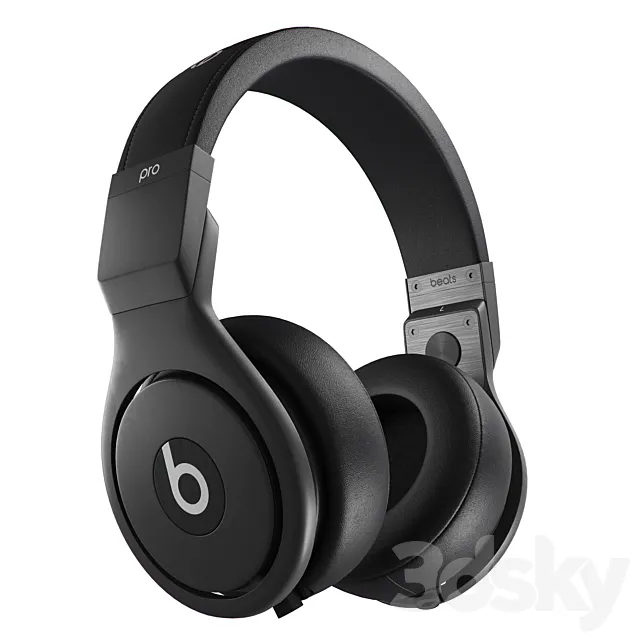 Beats Pro Over-Ear Wired Headphone 3DSMax File