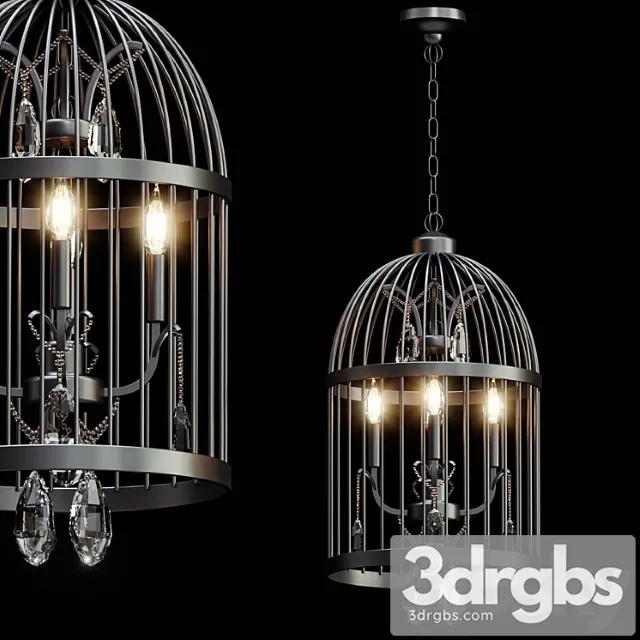 Beautiful bird cage chandelier 3dsmax Download