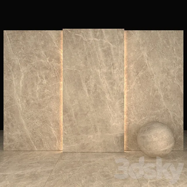 Beautiful sable marble 3ds Max