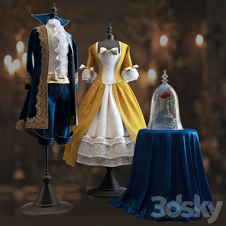 Beauty and the Beast 3DS Max