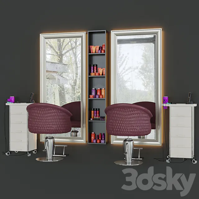 Beauty salon 3 3DSMax File