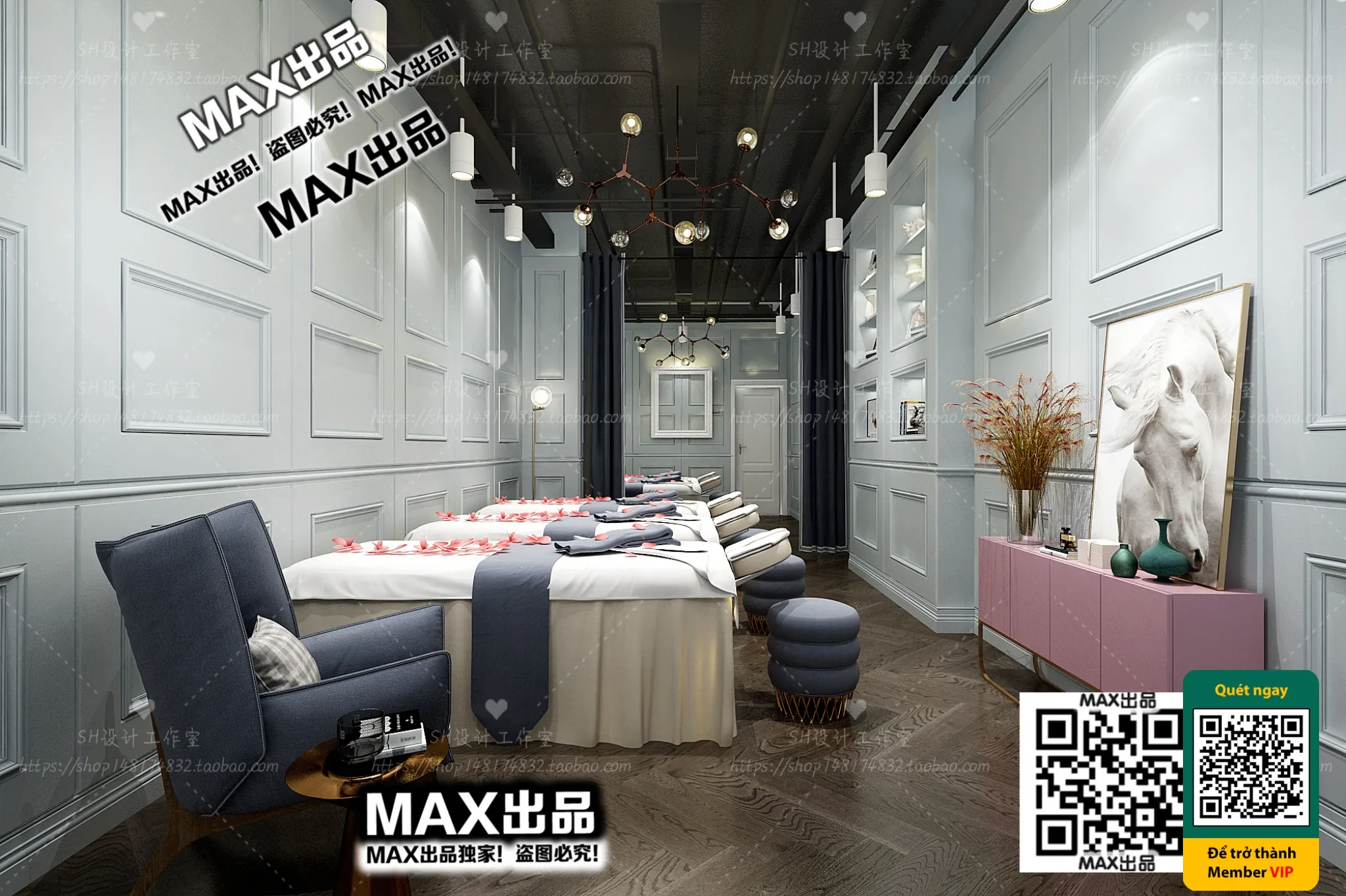 BEAUTY SALON – VRAY / CORONA – 3D MODEL – 4950